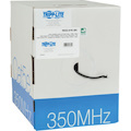 Eaton Tripp Lite Series Cat5e 350 MHz Solid Core (UTP) PVC Bulk Ethernet Cable - Black, 1000 ft. (304.8 m), TAA