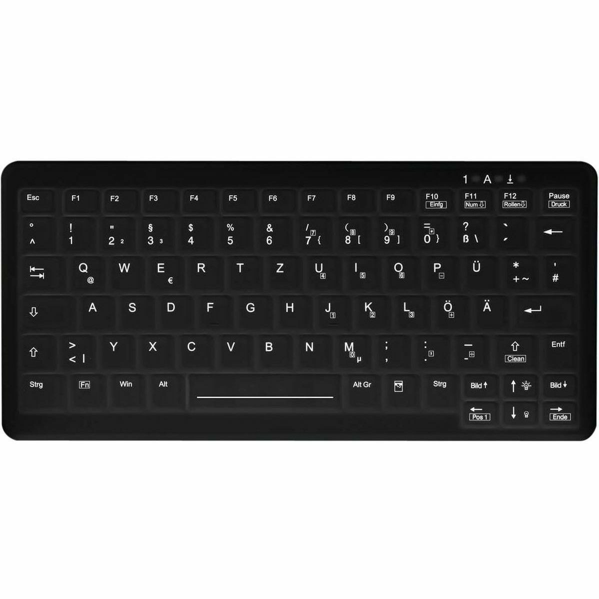 Active Key Keyboard - Cable Connectivity - USB 1.1 Interface - English (UK) - Black