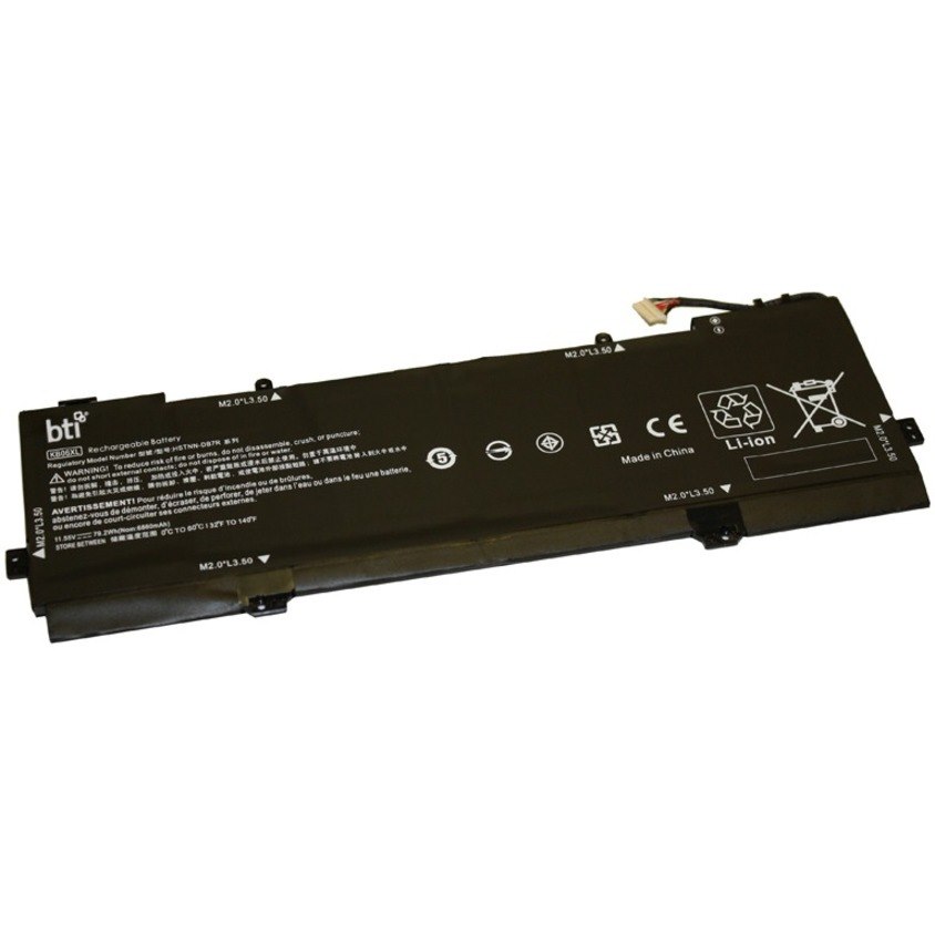 BTI KB06XL-BTI 11.55V 79.2WHR LI-ION BATTERY 902401-2C1, KB06XL, 902499-855, 902499-856, KB0607 SPECTRE X360 15-BL000, X360 15-BL112DX, X360 CONVERTIBLE PC 15-BL010CA, X360 15-BL100, X360 15-BL152NR, X360 CONVERTIBLE PC 15-BL018CA, X360 15-BL101NA, X360 CONVERTIBLE 15T-BL000 PC, X360 CONVERTIBLE PC 15-BL062NR, X360 15-BL108CA, X360 CONVERTIBLE 15T-BL100, X360 CONVERTIBLE PC 15-BL075NR