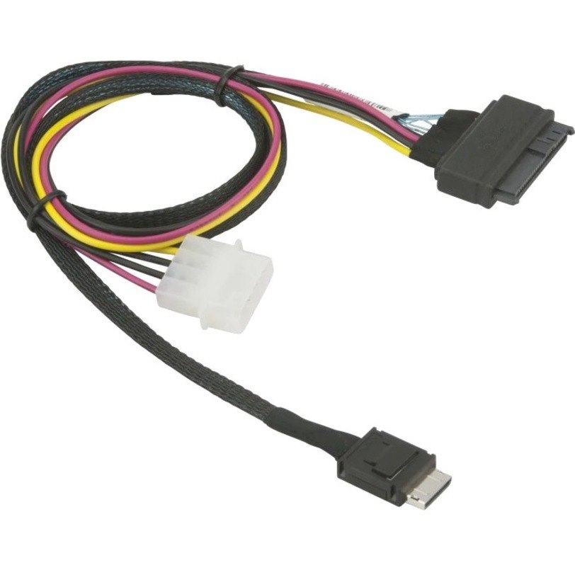 Supermicro 75cm OCuLink to PCIE U.2 with Power Cable