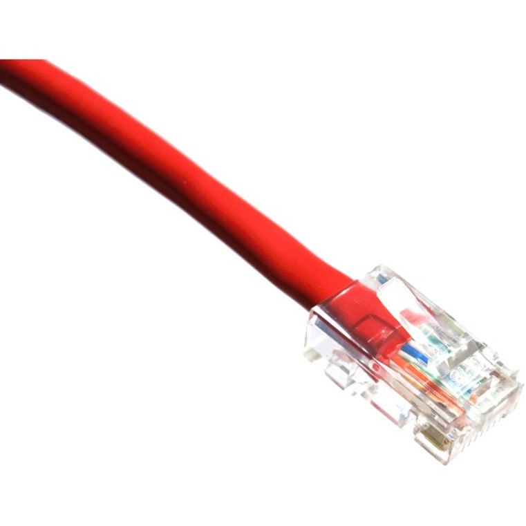 Axiom 6-INCH CAT6 550mhz Patch Cable Non-Booted (Red) - TAA Compliant