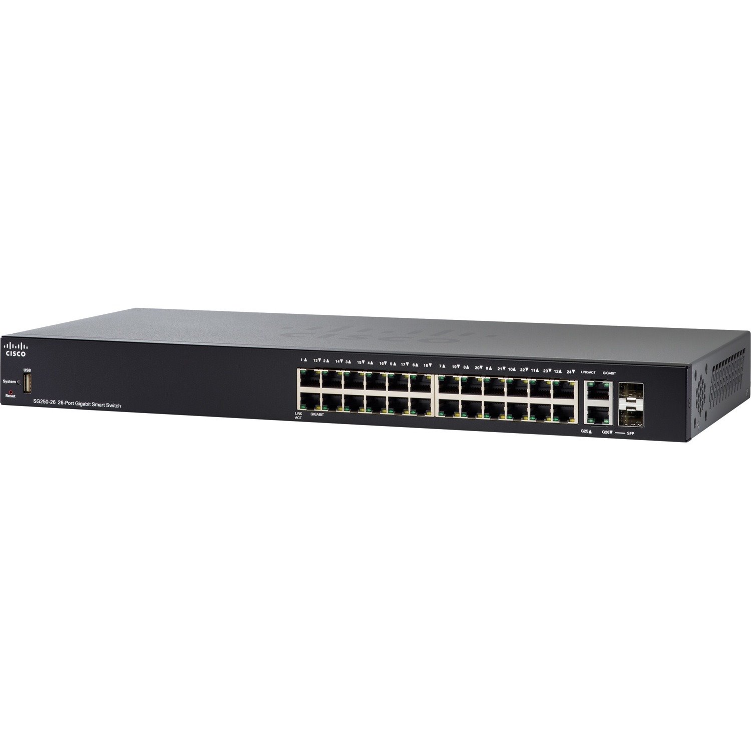 Cisco 250 SG250-26HP 26 Ports Manageable Ethernet Switch - Gigabit Ethernet - 1000Base-T, 1000Base-X