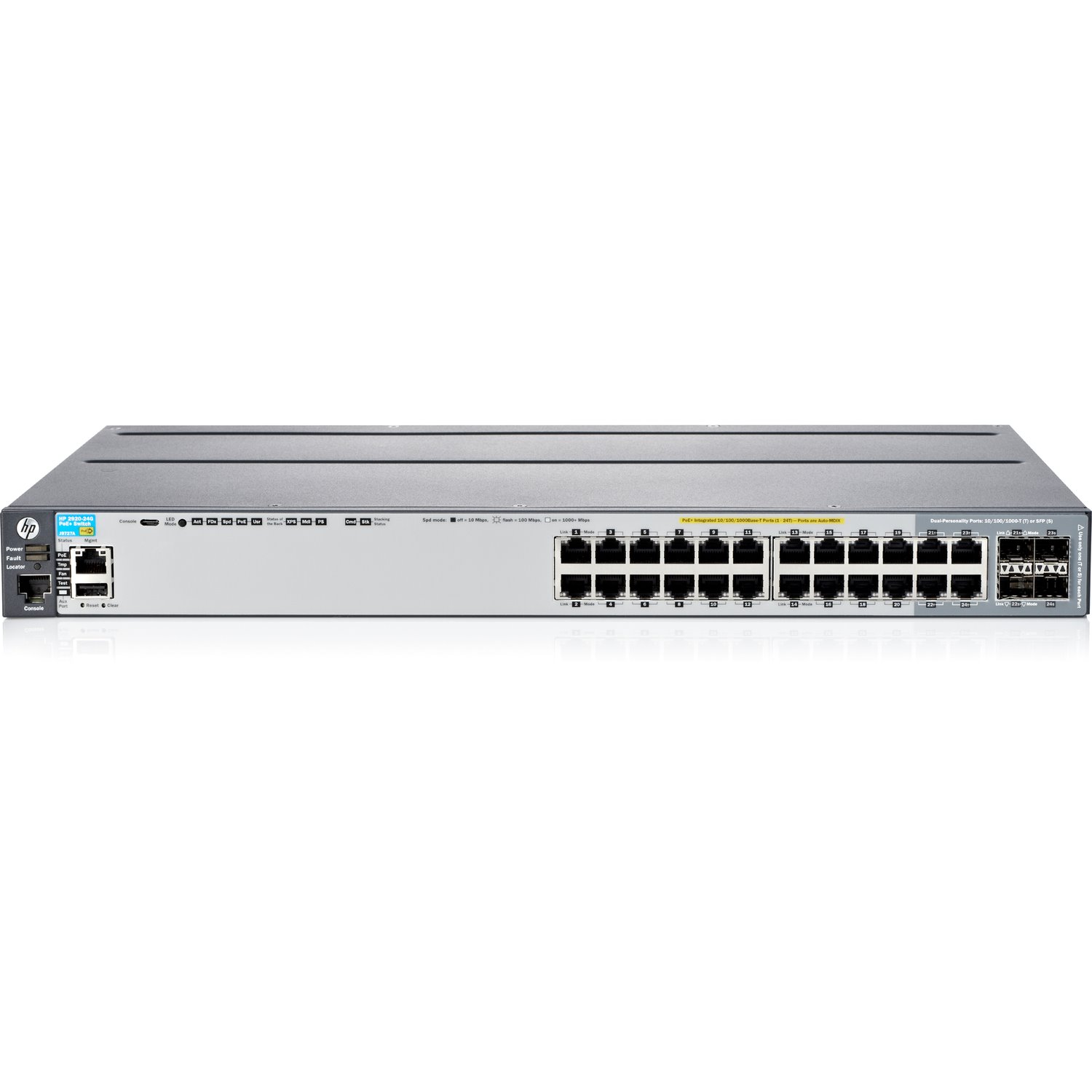 HPE 2920 2920-24G-PoE+ 24 Ports Manageable Layer 3 Switch - 10/100/1000Base-T