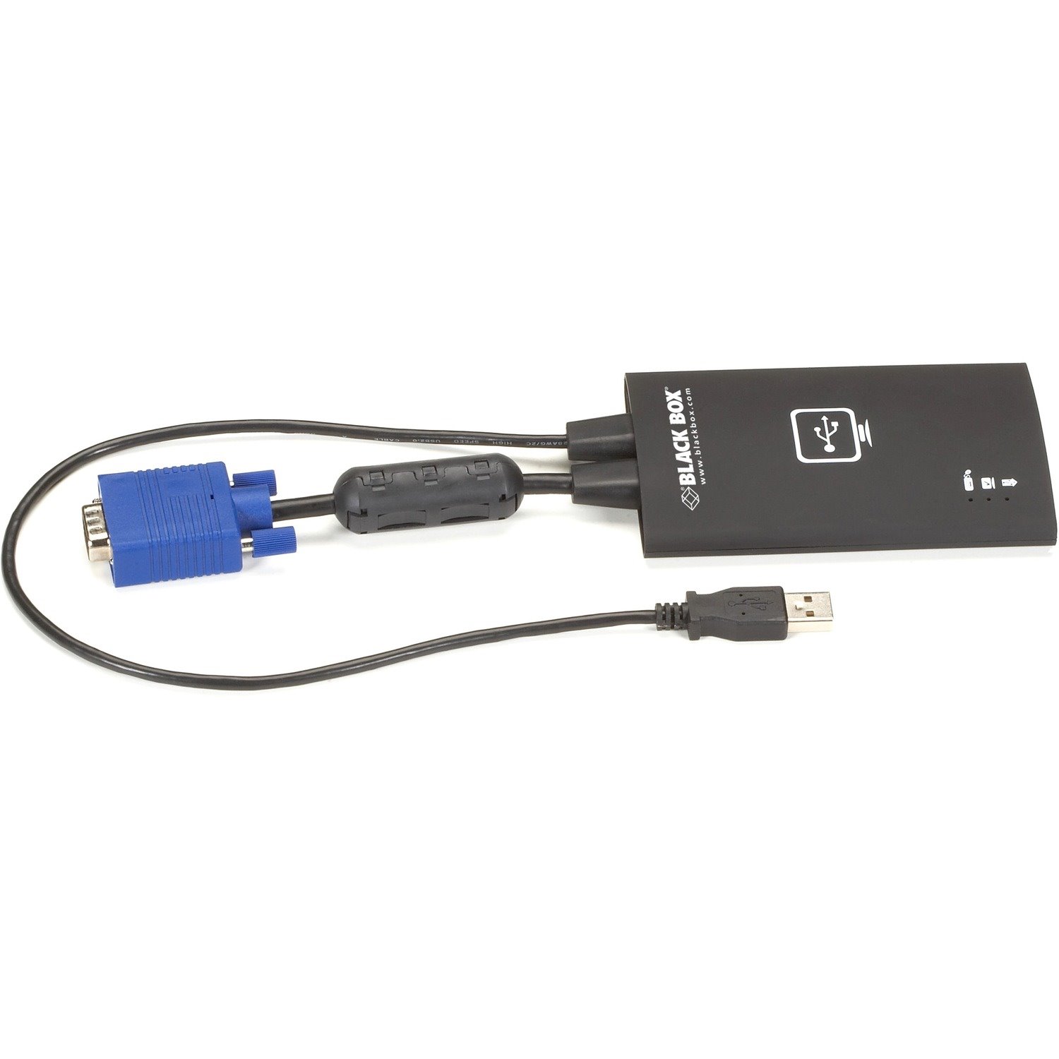 Black Box USB Laptop Crash Cart Console Adapter with File Transfer