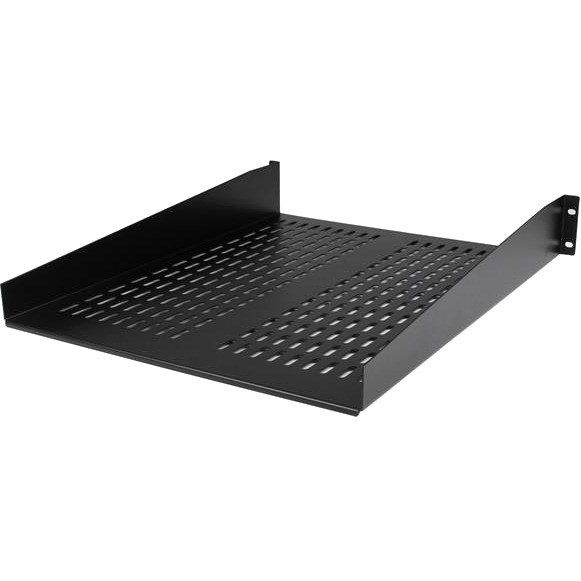 StarTech.com 2U 22in Vented Rack Mount Shelf - Fixed 22 inch Deep antilever Rackmount Tray for Server Rack Cabinet Shelf - 50lbs / 23kg