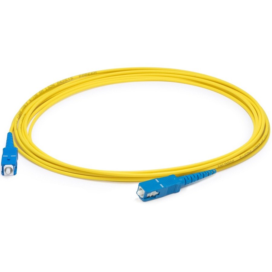 AddOn 6m SC (Male) to SC (Male) Yellow OS2 Simplex Fiber OFNR (Riser-Rated) Patch Cable