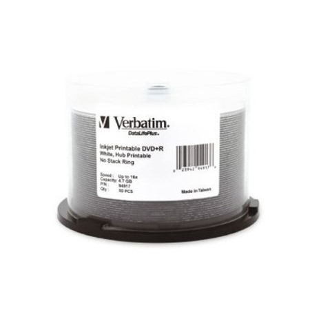 Verbatim DataLifePlus DVD Recordable Media - DVD+R - 16x - 4.70 GB - 50 Pack Spindle