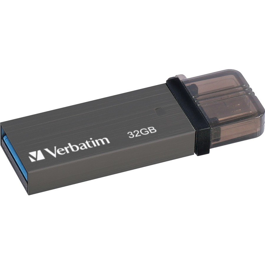 Verbatim Store 'n' Go 32 GB USB 3.0, Micro USB Flash Drive - Titanium