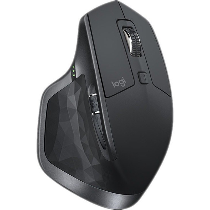 Logitech MX Master 2S Mouse - Bluetooth/Radio Frequency - USB - Darkfield - 7 Button(s) - Graphite
