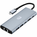 Adesso AUH-4035 7 in 1 Docking Station, Supports USB C to x1 4K HDMI, 3x USB-A 3.2, 1x PD, 1x Micro SD, 1x SD Card