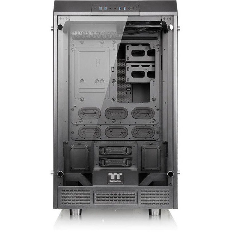 Thermaltake The Tower 900 Computer Case - Mini ITX, ATX Motherboard Supported - Full-tower - Hot Dip Galvanized Steel - Black, Transparent