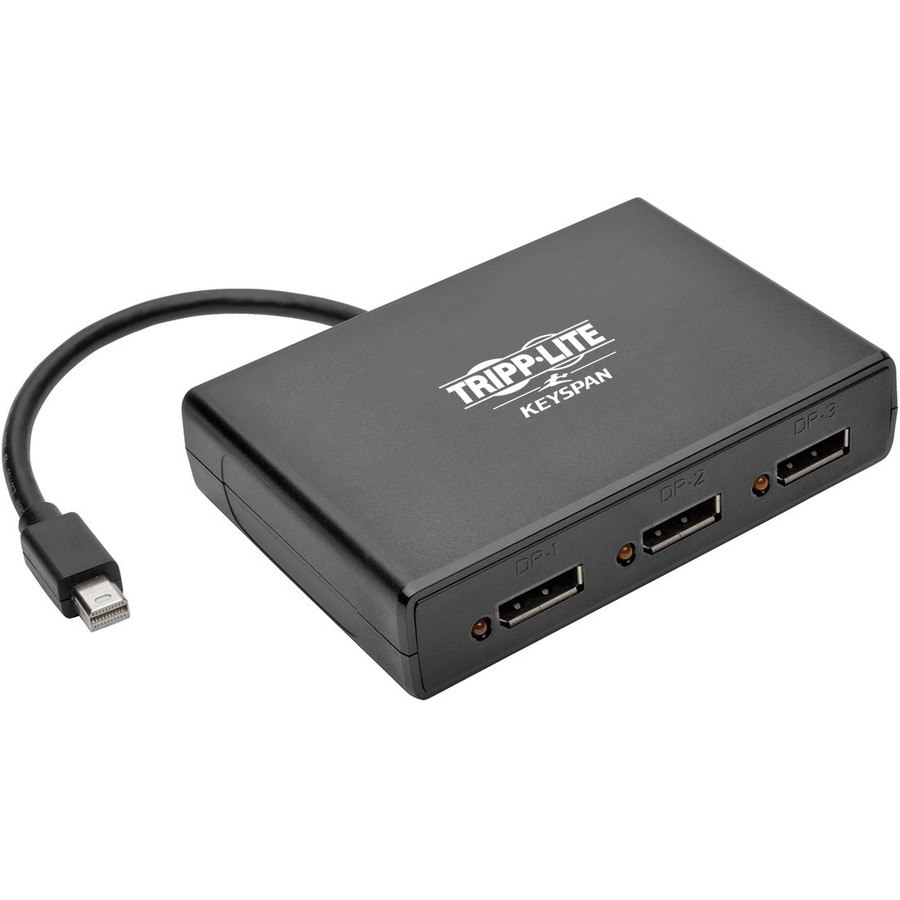 Eaton Tripp Lite Series 3-Port Mini DisplayPort to DisplayPort Multi-Monitor Splitter, MST Hub, 4K 60 Hz UHD, DP1.2, TAA