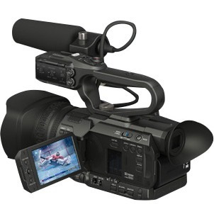 JVC Compact Handheld Camcorder with Integrated 12x Lens & Sports Overlays