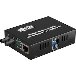 Tripp Lite by Eaton Multimode Fiber to Ethernet Media Converter, 10/100BaseT to 100BaseFX-ST, 2km, 1310nm