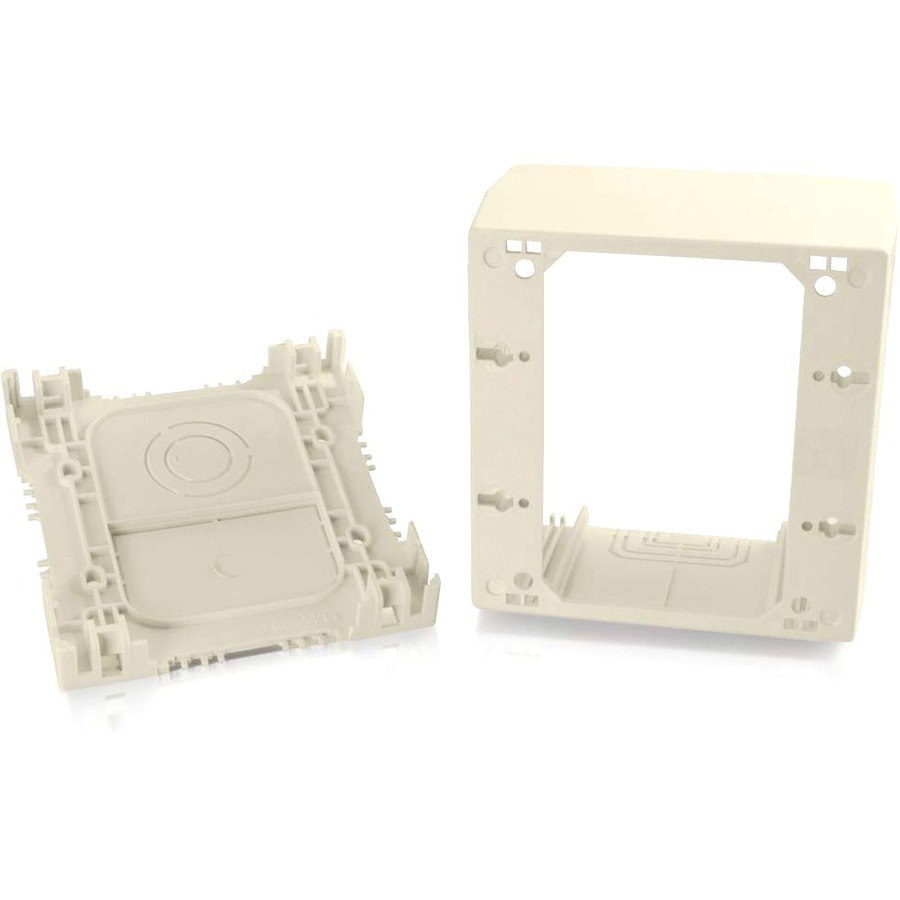 C2G Wiremold Uniduct Double Gang Extra Deep Junction Box - Ivory