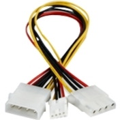 Xeal Molex to 1 Molex and 1 Floppy Y-Cable