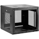 StarTech.com 4-Post 9U Wall Mount Network Cabinet, 19" Wall-Mounted Server Rack for Data / Computer Equipment, Small IT Rack Enclosure