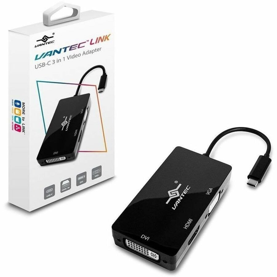 Vantec Link USB C 3 in 1 Video Adapter