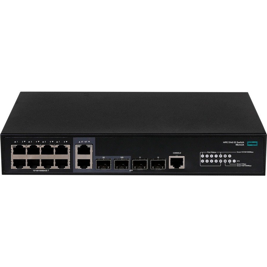 HPE FlexNetwork 5140 EI 10 Ports Manageable Layer 3 Switch - Gigabit Ethernet, 10 Gigabit Ethernet - 10/100/1000Base-T, 10GBase-X