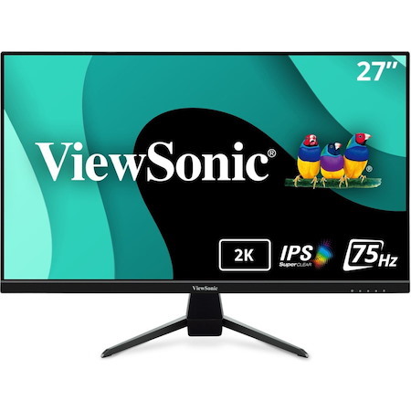 ViewSonic VX2767U-2K 27 Inch 1440p IPS Monitor with 65W USB C, HDR10 Content Support, Ultra-Thin Bezels, Eye Care, HDMI, and DP input