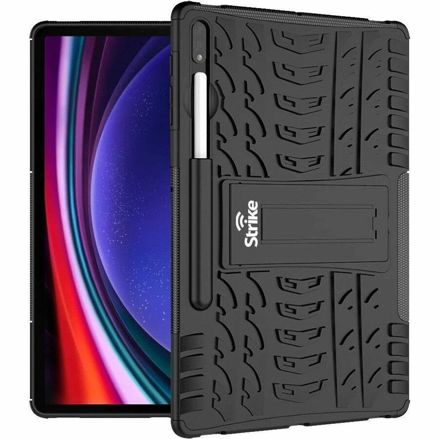 Strike Rugged Case for Samsung Galaxy Tab S9 FE (Black)