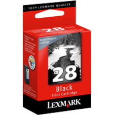 Lexmark 28 Original Inkjet Ink Cartridge - Black - 1 Pack