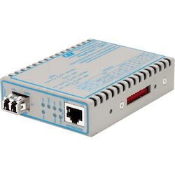 FlexPoint 10/100/1000 Gigabit Ethernet Fiber Media Converter RJ45 LC Multimode 550m