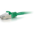 C2G 1ft Cat6 Ethernet Cable - Snagless Shielded (STP) - Green