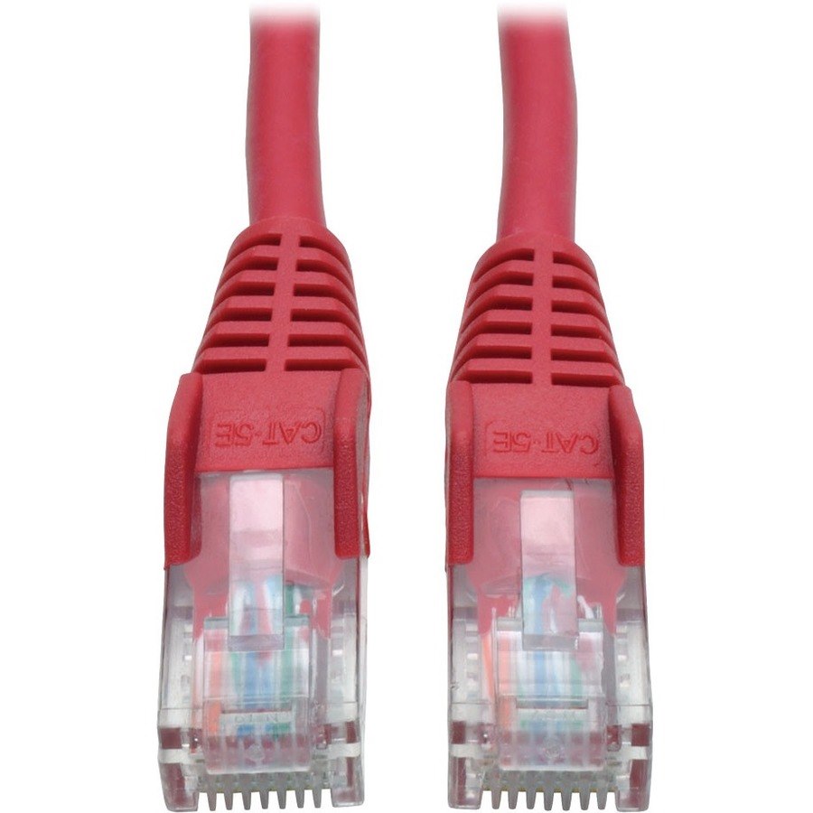 Eaton Tripp Lite Series Cat5e 350 MHz Snagless Molded (UTP) Ethernet Cable (RJ45 M/M), PoE - Red, 6 ft. (1.83 m)