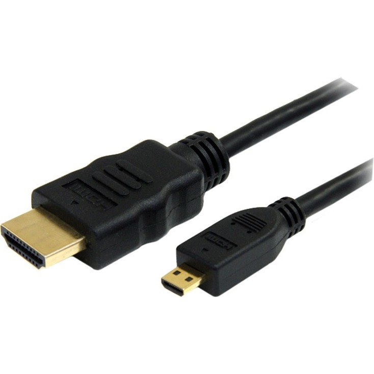 StarTech.com 3ft Micro HDMI to HDMI Cable with Ethernet, 4K High Speed Micro HDMI Type-D Device to HDMI Monitor Adapter/Converter Cord