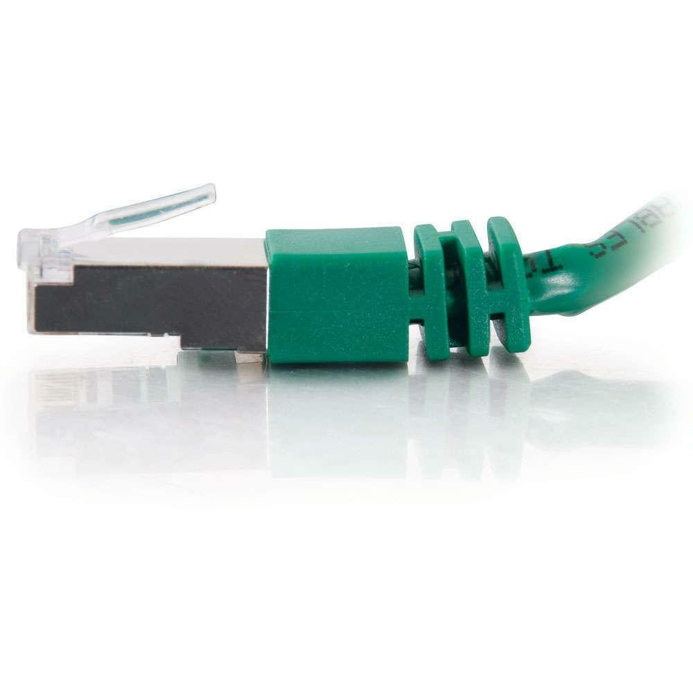C2G-5ft Cat5e Molded Shielded (STP) Network Patch Cable - Green