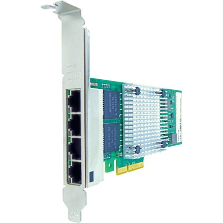 Axiom 10/100/1000Mbs Quad Port RJ45 PCIe x4 NIC Card for Intel - E1G44HT