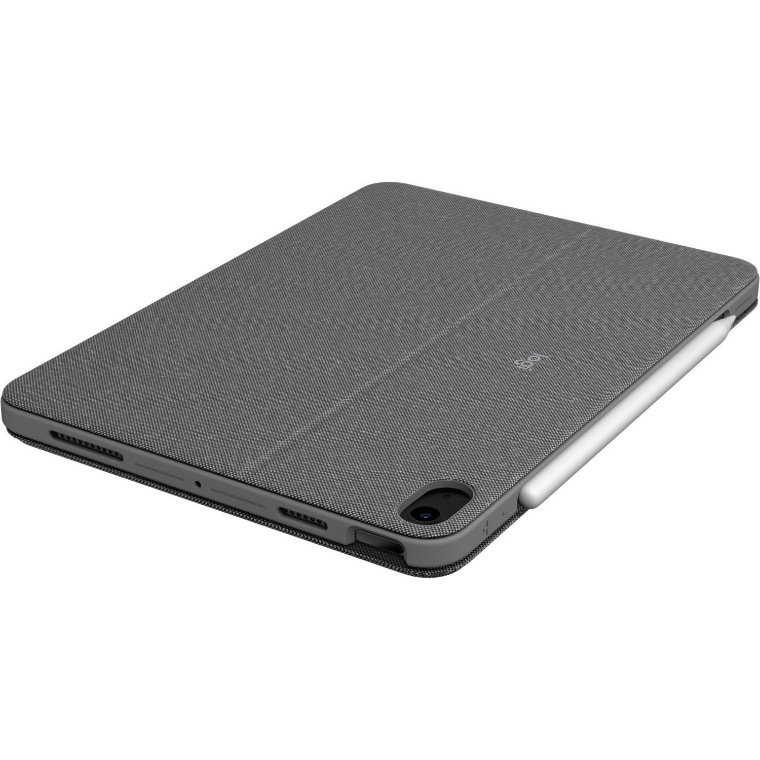 Logitech Combo Touch Keyboard/Cover Case Apple iPad Air (4th Generation) Tablet - Oxford Gray