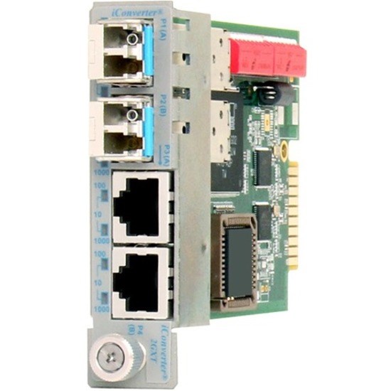 iConverter Dual-Channel 10/100/1000 Gigabit Ethernet Fiber Media Converter Switch SFP Module