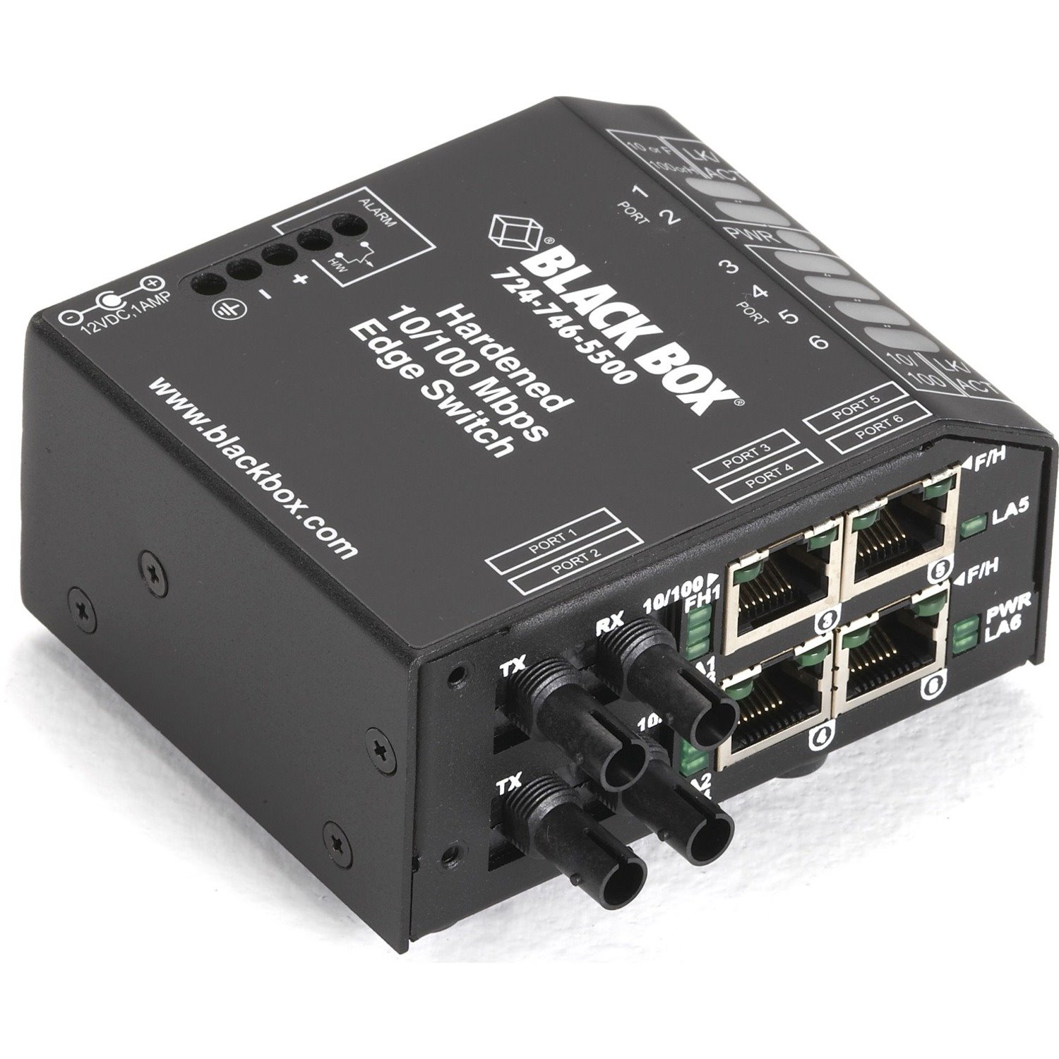 Black Box Hardened Heavy-Duty Edge Switch