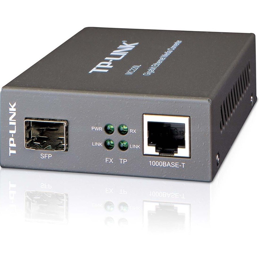 TP-Link Convertisseur de média Gigabit SFP vers RJ45 - Fibre vers Ethernet