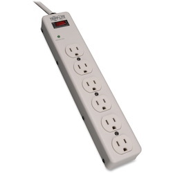 Tripp Lite by Eaton Protect It! 6-Outlet Surge Protector, 6 ft. (1.83 m) cord, 1340 Joules, Diagnostic LED