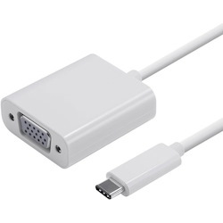 4XEM 10" USB-C to VGA Adaptor-White
