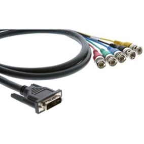 Kramer DVI-A (M) to 5 BNC (M) Molded Breakout Cable