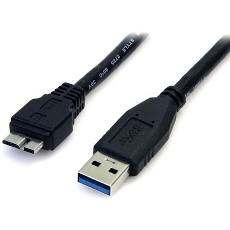 StarTech.com 3 ft Black SuperSpeed USB 3.0 Cable A to Micro B