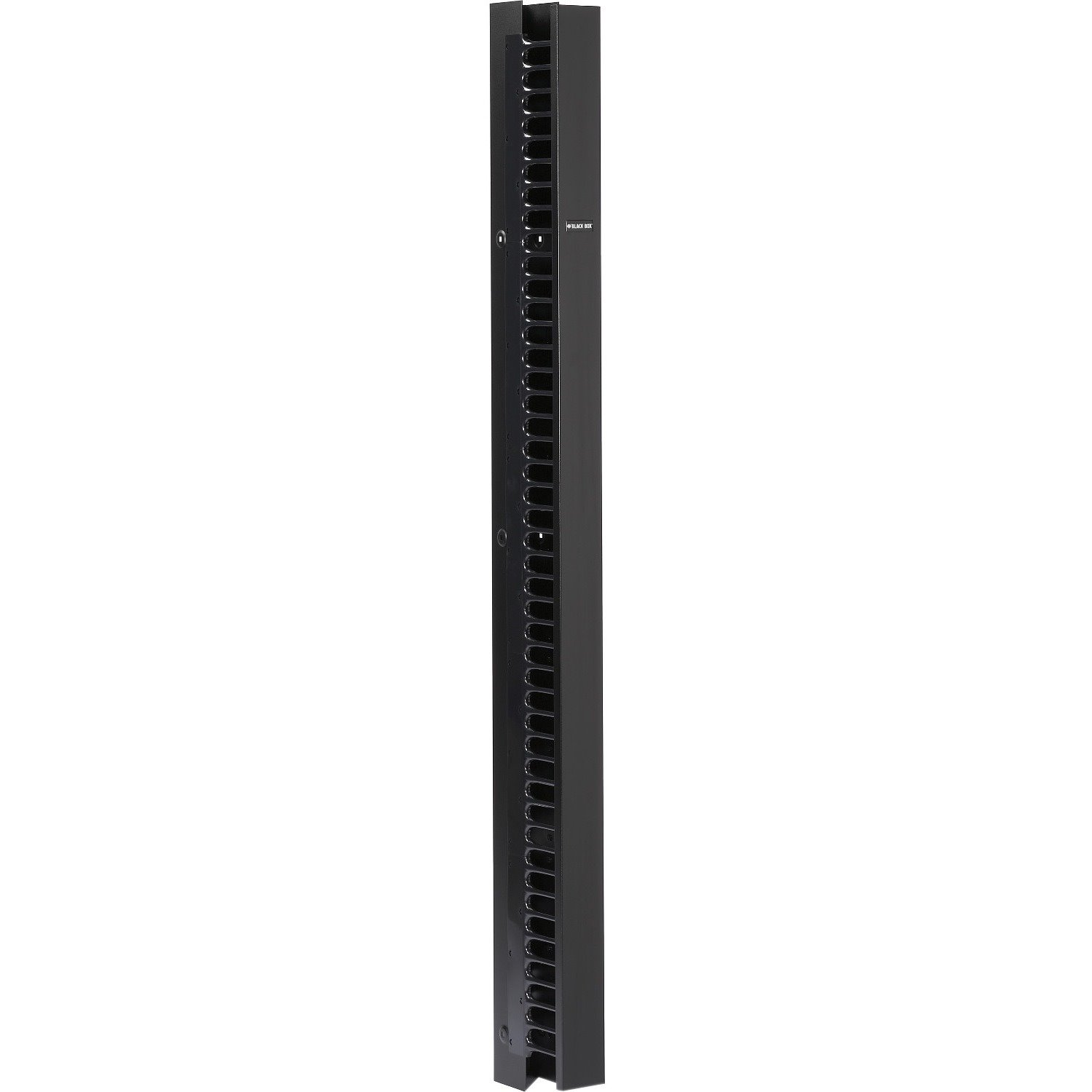 Black Box Vertical IT Rackmount Cable Manager - 45U x 3.5"W, Double-Sided Black