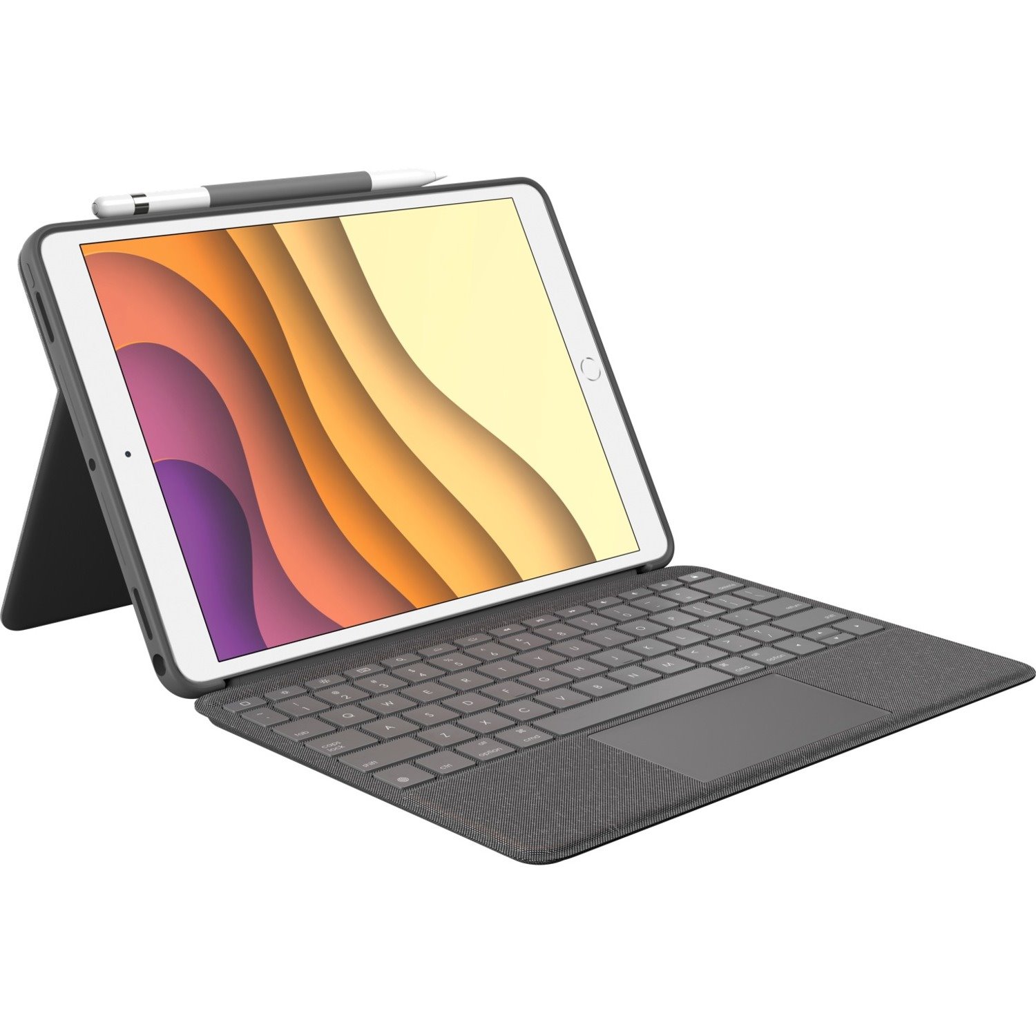 Logitech Combo Touch Keyboard/Cover Case for 10.5" Apple iPad Air (3rd Generation), iPad Pro Tablet - Graphite