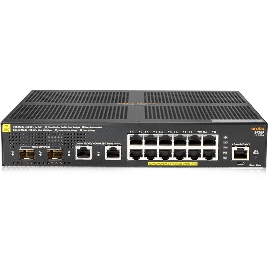 HPE 2930F 16 Ports Manageable Ethernet Switch - Refurbished