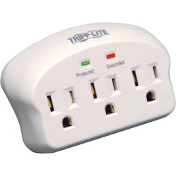 Tripp Lite by Eaton Protect It! 3-Outlet Surge Protector Direct Plug-In 660 Joules 2 Diagnostic LEDs
