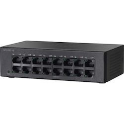 Cisco 110 SF110D-16 16 Ports Ethernet Switch - Fast Ethernet - 10/100Base-TX