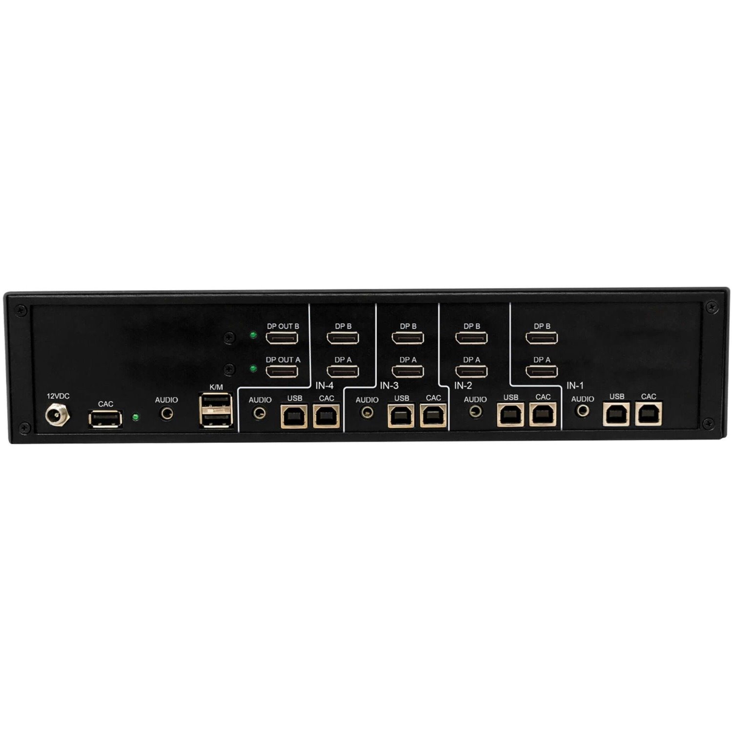 Tripp Lite by Eaton Secure KVM Switch, 4-Port, Dual Head, DisplayPort to DisplayPort, 4K, NIAP PP4.0, Audio, CAC, TAA