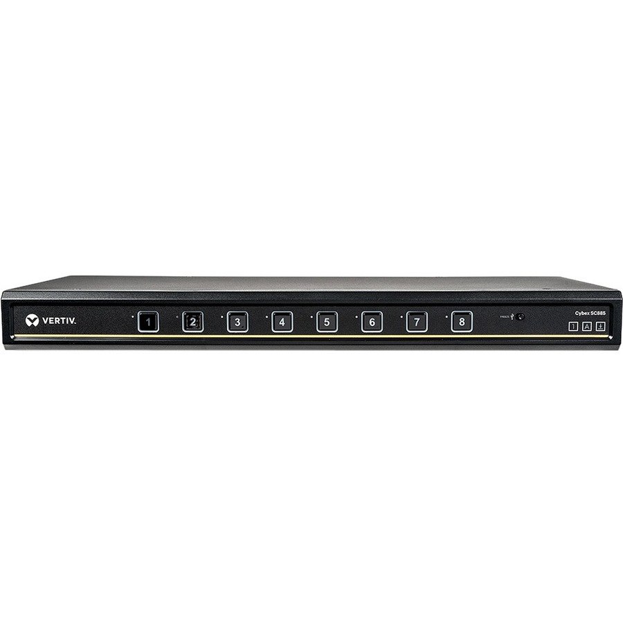 Vertiv Cybex SC800 Secure Desktop KVM| 8 Port Single-Head| DVI-I | DPP| TAA