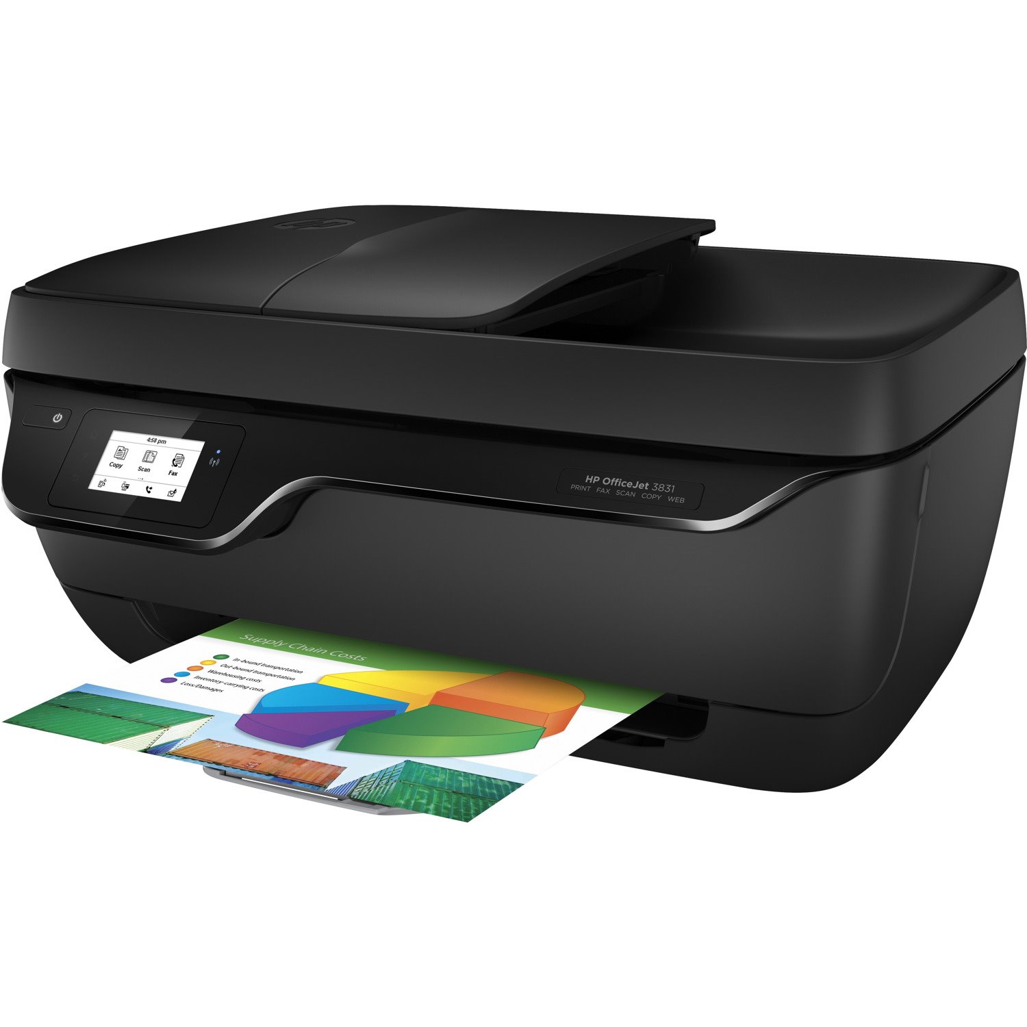 HP Officejet 3831 Wireless Inkjet Multifunction Printer - Colour