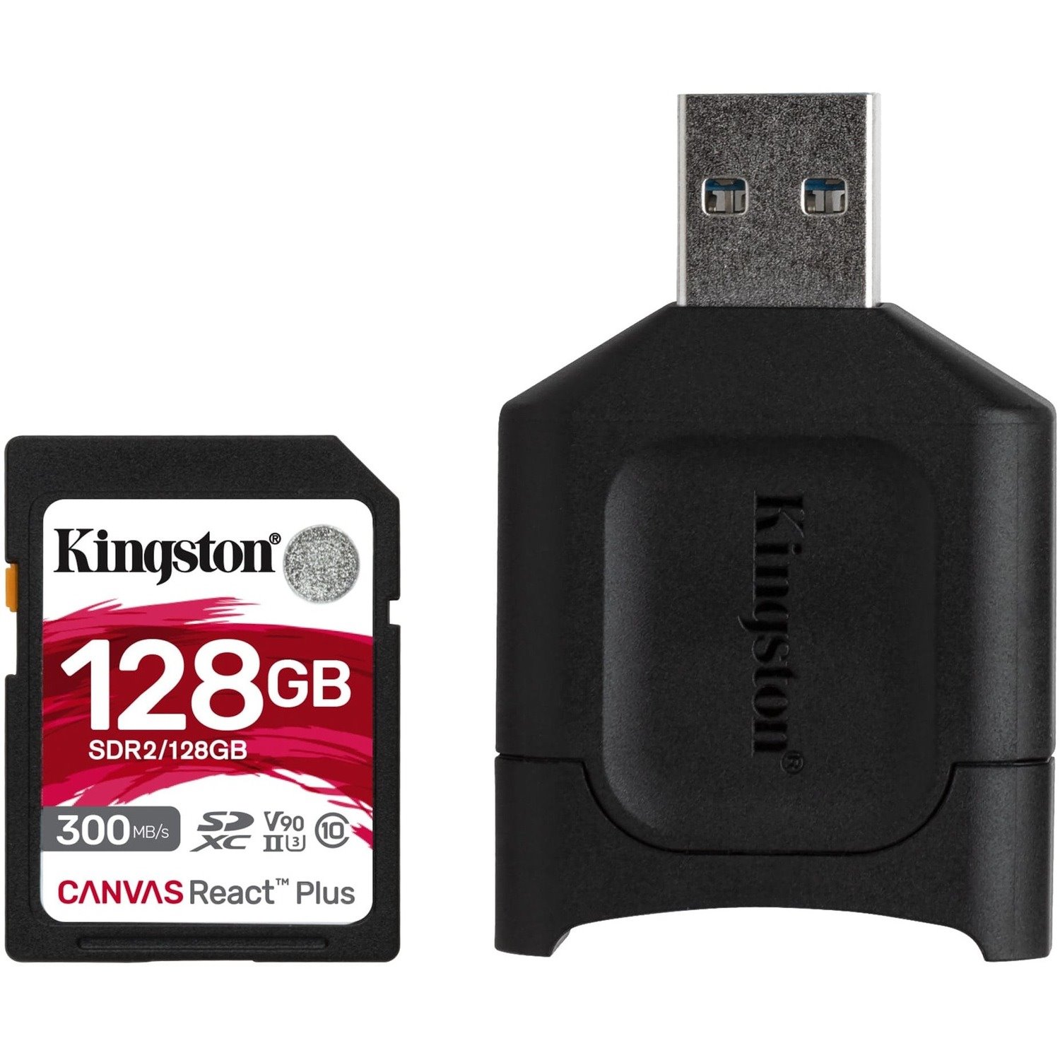 Kingston Canvas React Plus 128 GB Class 10/UHS-II (U3) SDXC