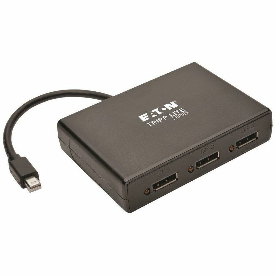 Eaton Tripp Lite Series 3-Port Mini DisplayPort to DisplayPort Multi-Monitor Splitter, MST Hub, 4K 60 Hz UHD, DP1.2, TAA